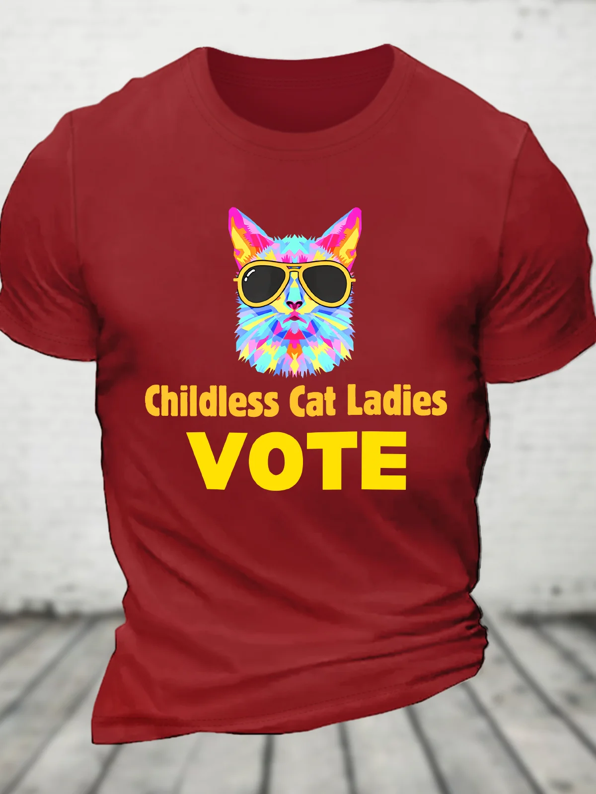 Childless Cat Ladies Vote Cotton T-Shirt