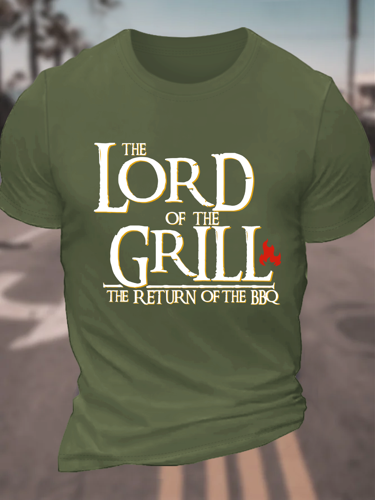 Lord Of The Grill The Return Of The Bbq Cotton T-Shirt