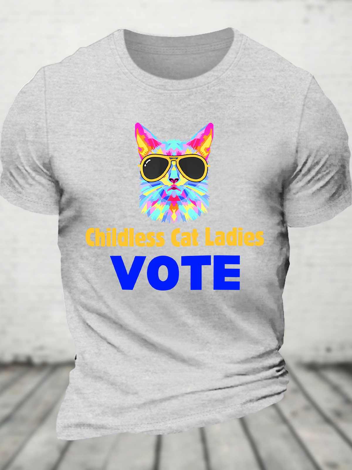 Childless Cat Ladies Vote Cotton T-Shirt