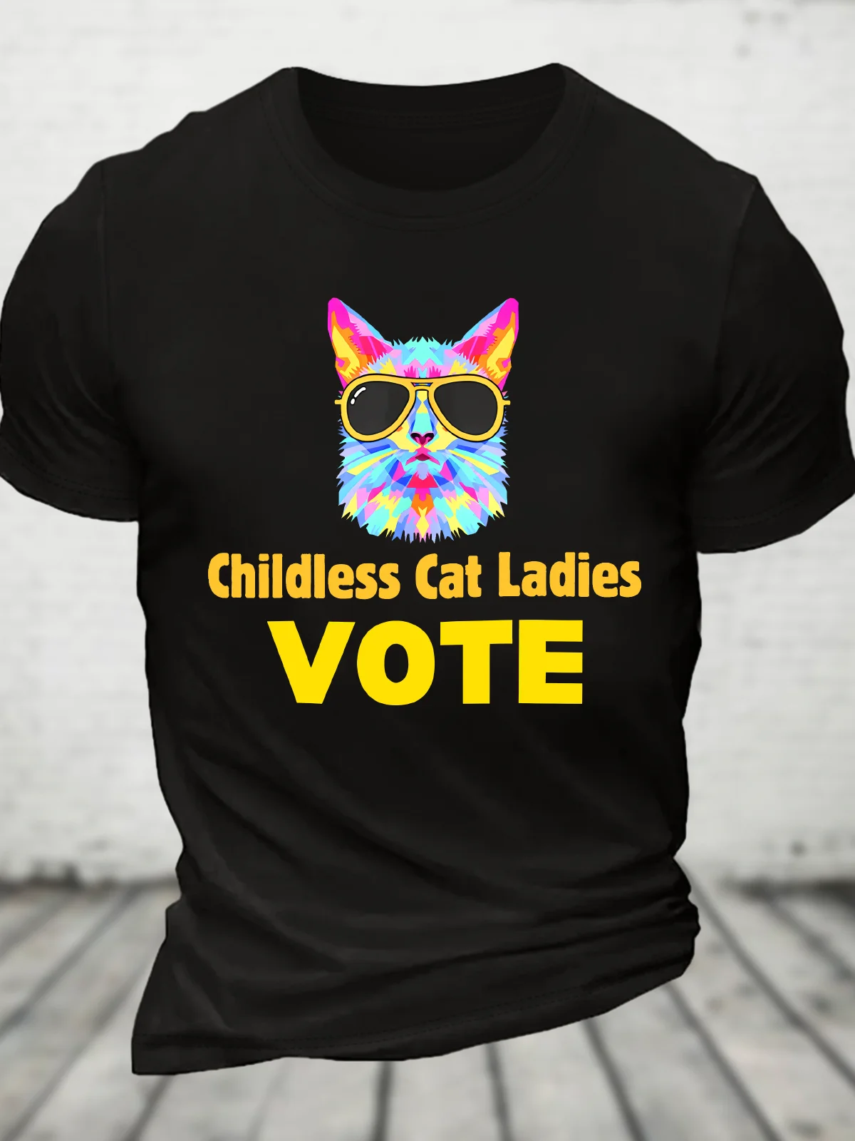 Childless Cat Ladies Vote Cotton T-Shirt