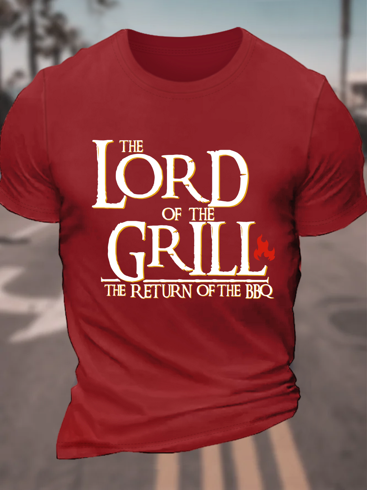 Lord Of The Grill The Return Of The Bbq Cotton T-Shirt