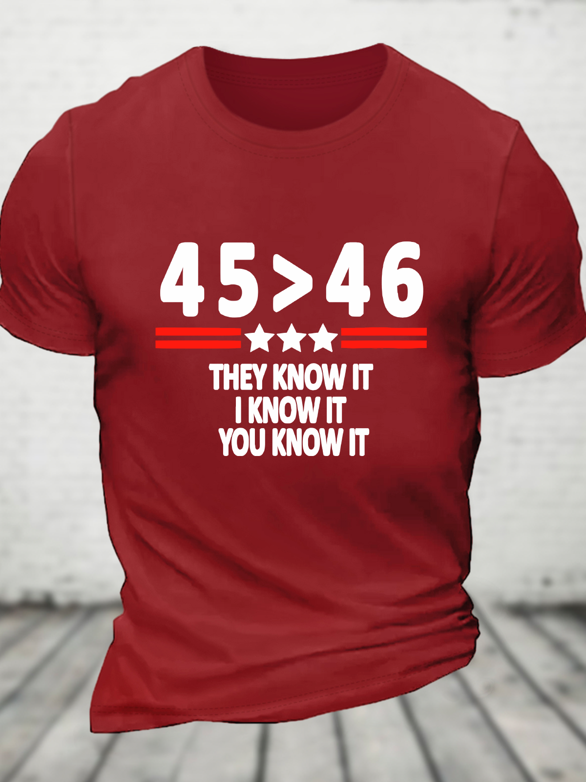 45 46 They Know It I Know It You Know It Cotton T-Shirt