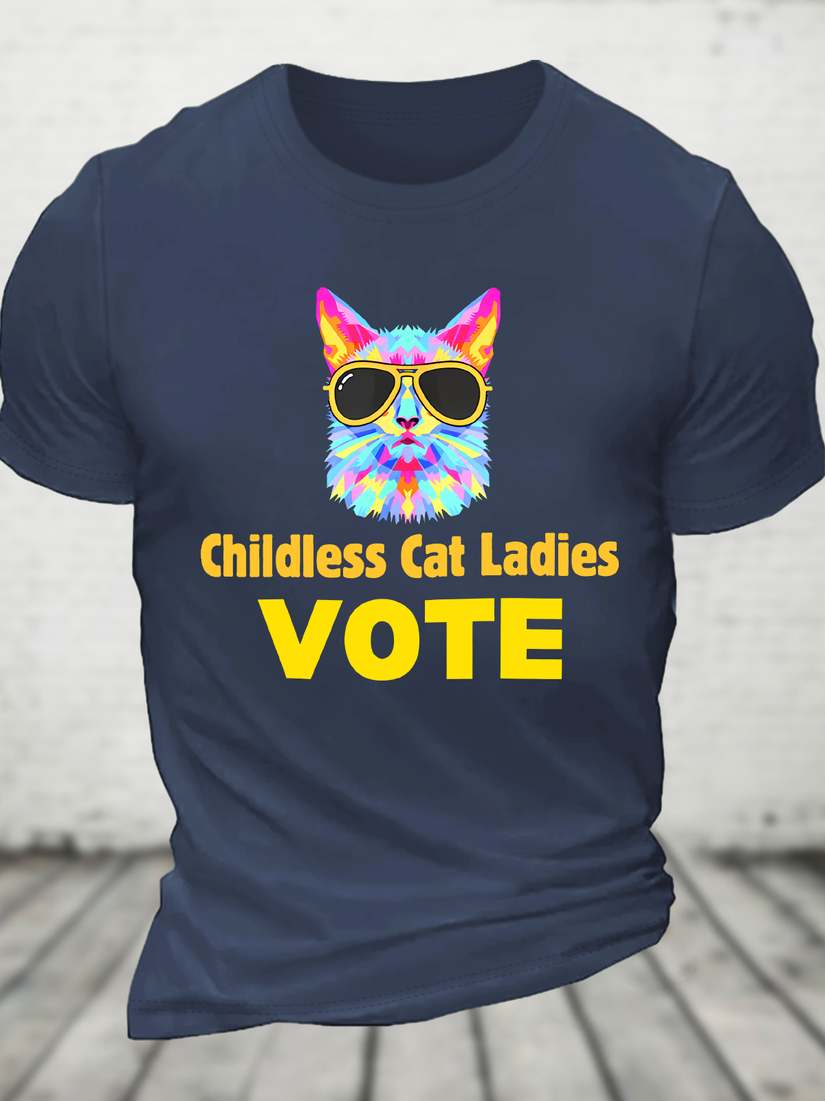 Childless Cat Ladies Vote Cotton T-Shirt