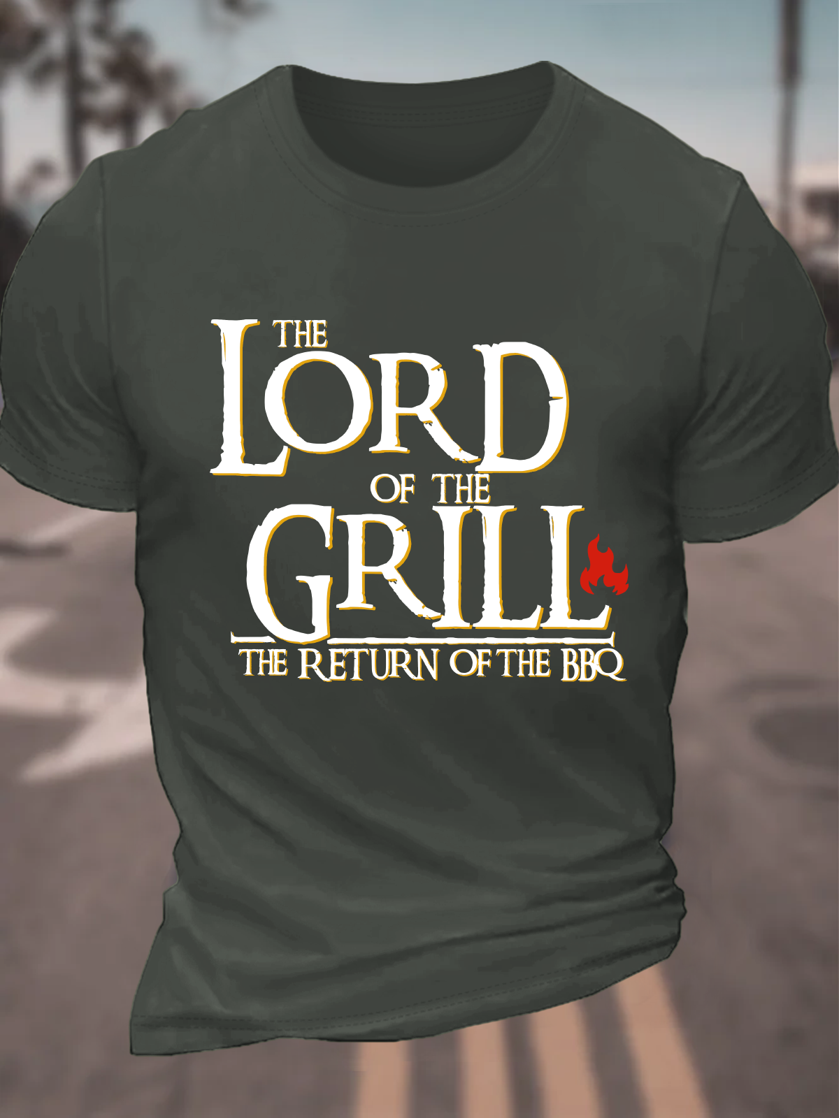 Lord Of The Grill The Return Of The Bbq Cotton T-Shirt