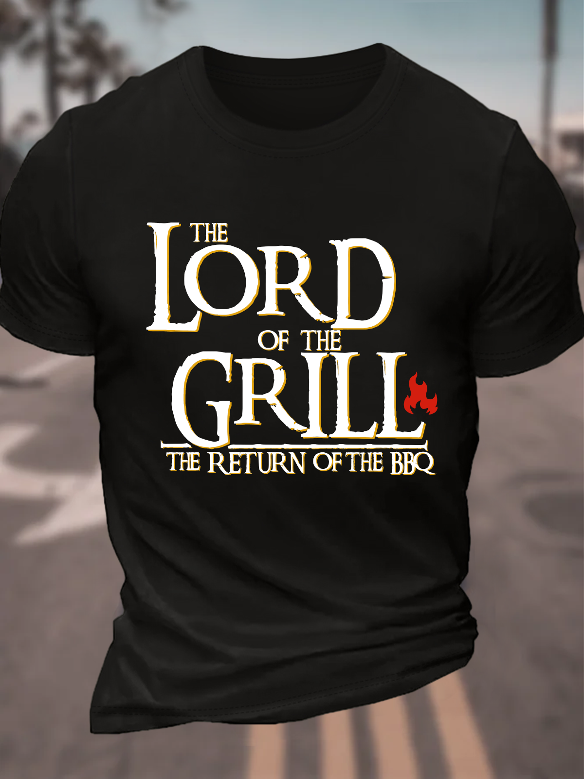 Lord Of The Grill The Return Of The Bbq Cotton T-Shirt