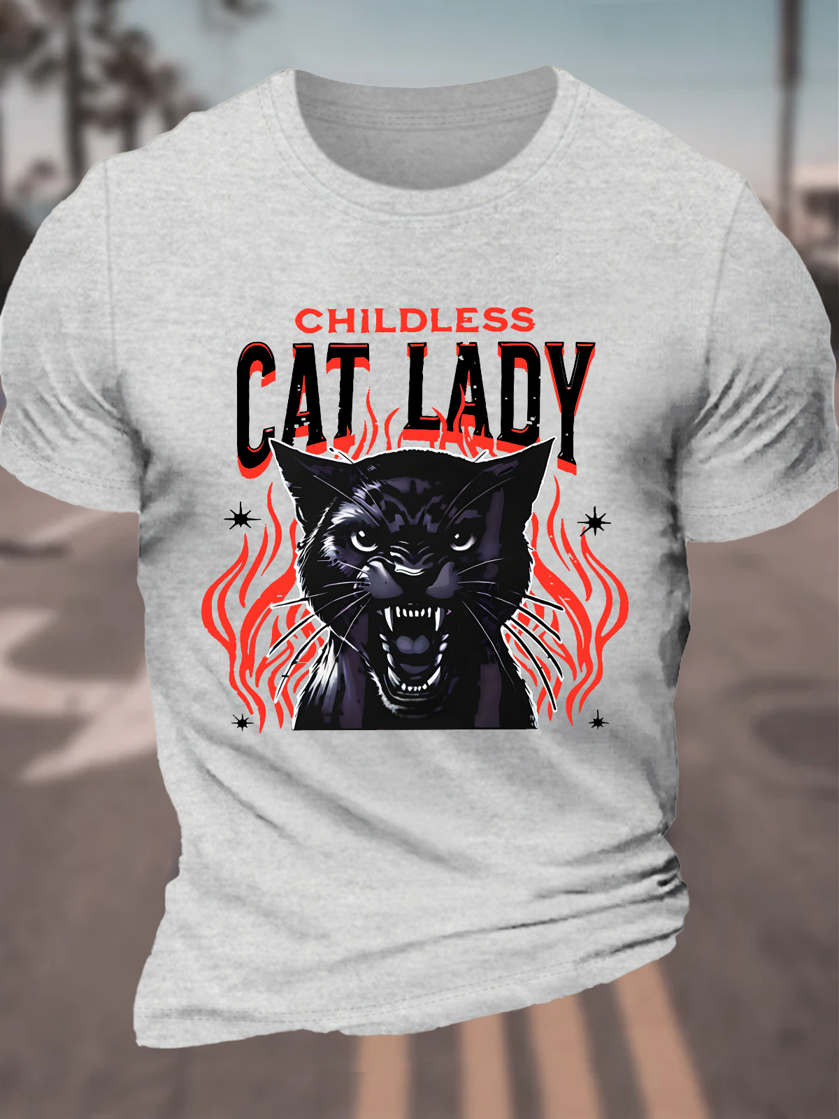 Childless Cat Lady Cat Ladies Vote Cotton T-Shirt