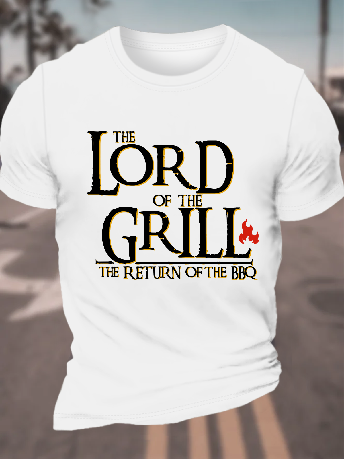 Lord Of The Grill The Return Of The Bbq Cotton T-Shirt