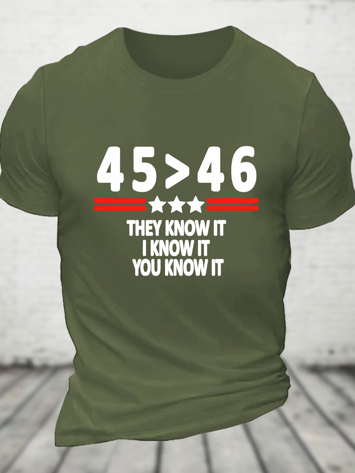 45 46 They Know It I Know It You Know It Cotton T-Shirt