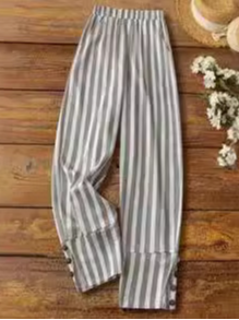 Casual Striped Loose Pants