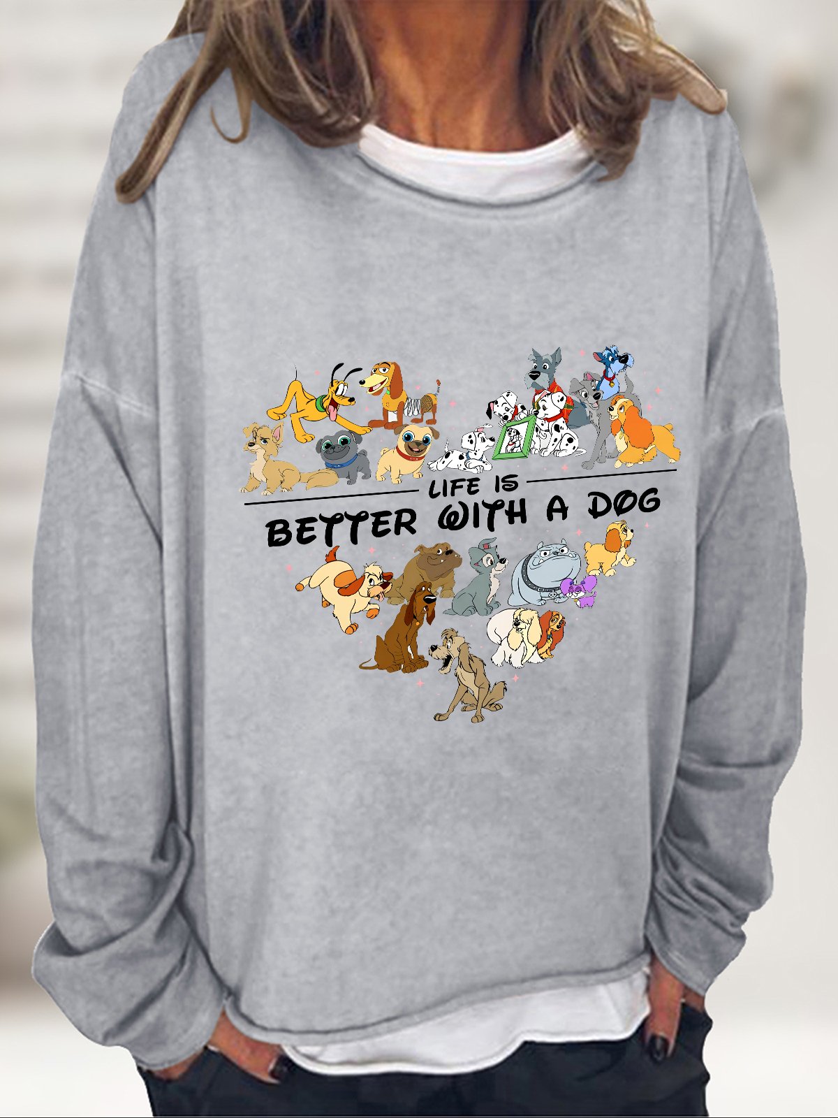 Comfort Colors Life Is Better With Dogs Casual Sweatshirt