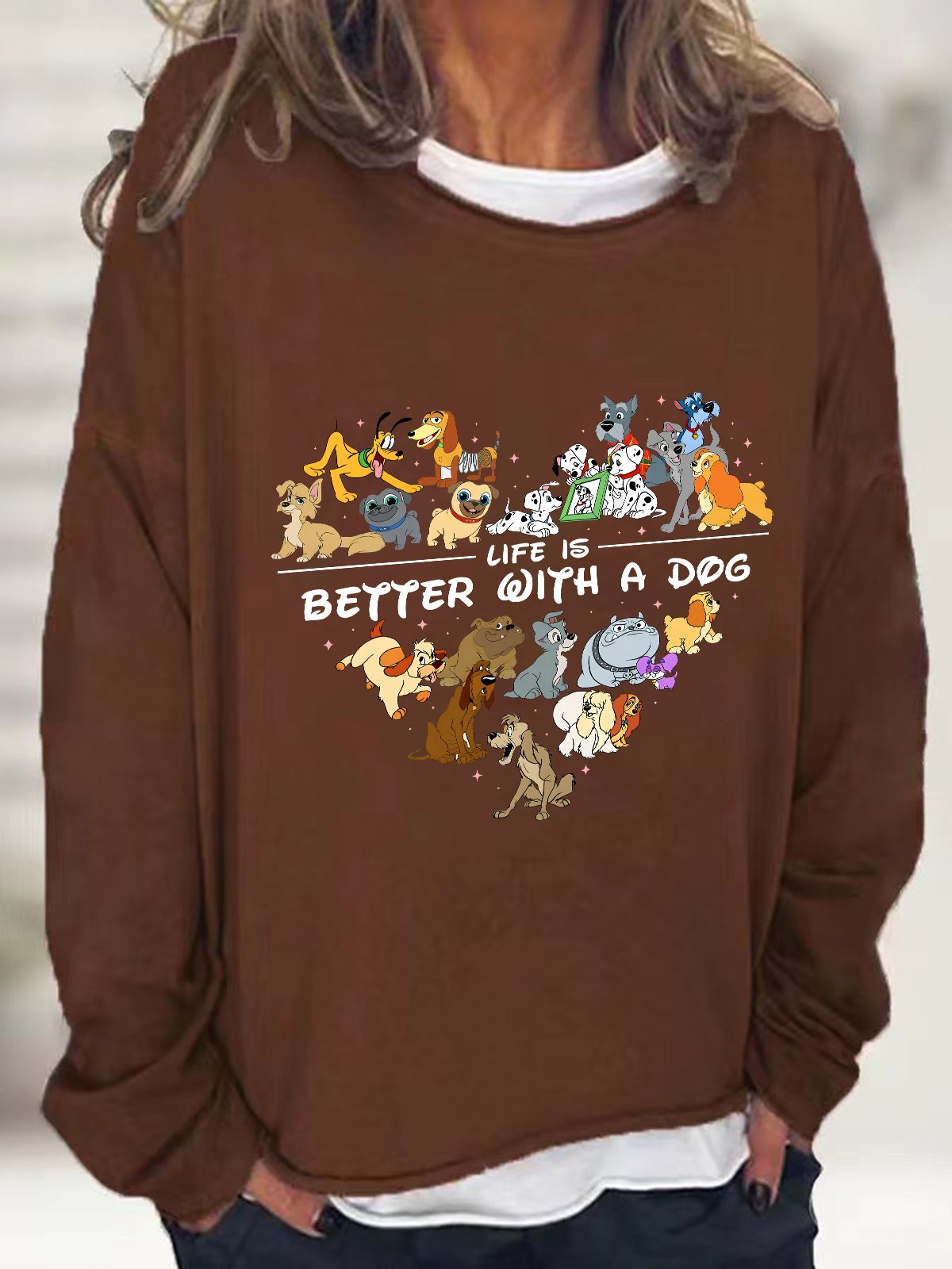 Comfort Colors Life Is Better With Dogs Casual Sweatshirt