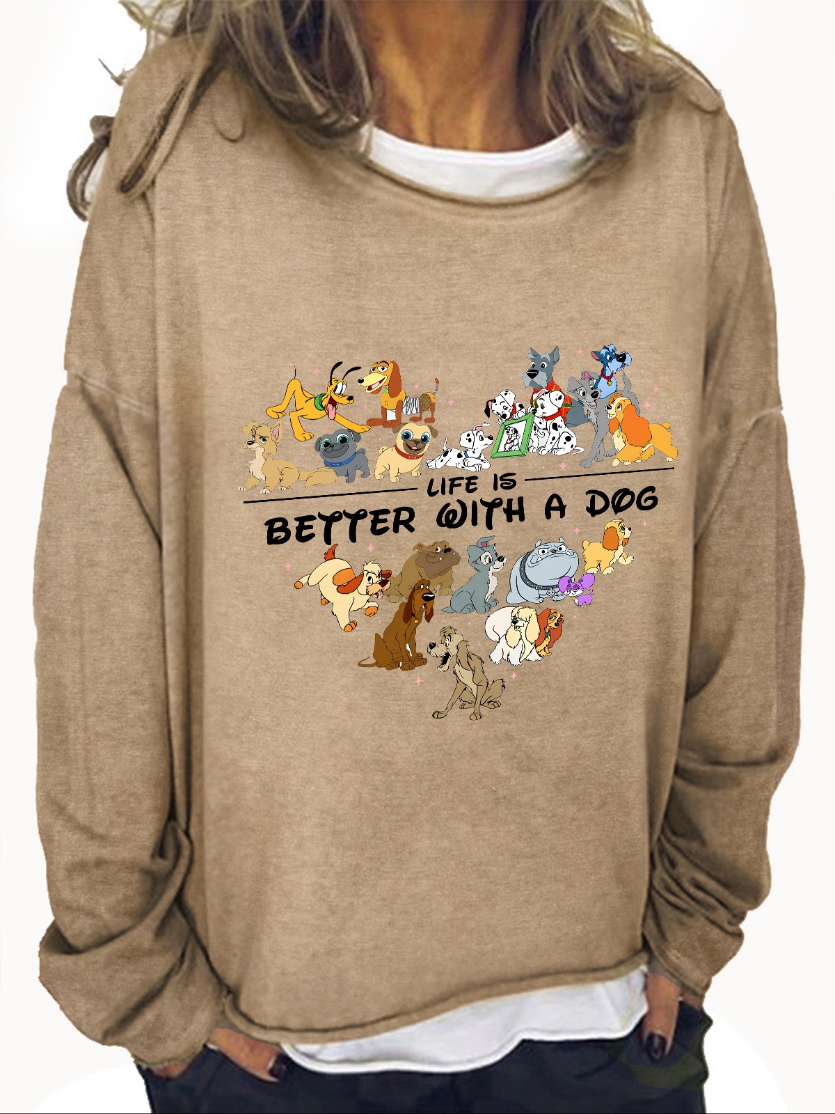 Comfort Colors Life Is Better With Dogs Casual Sweatshirt