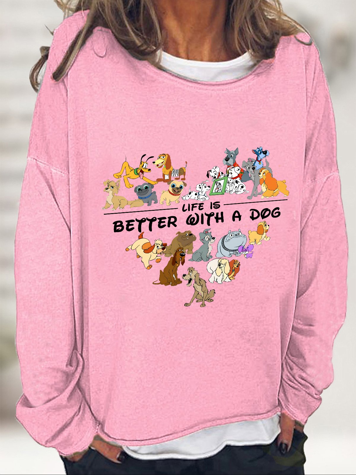 Comfort Colors Life Is Better With Dogs Casual Sweatshirt