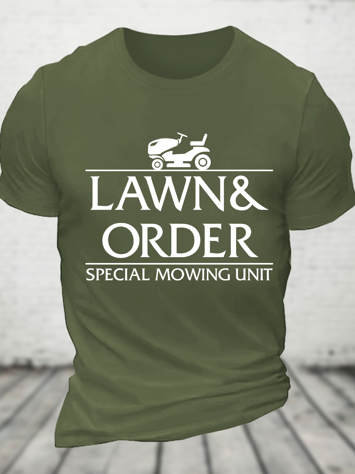 Lawn And Order Cotton T-Shirt