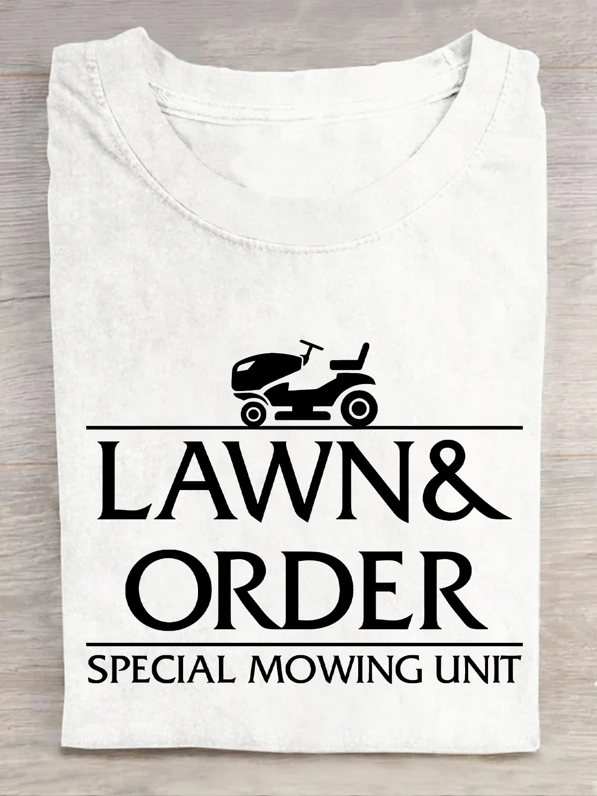 Lawn And Order Cotton T-Shirt