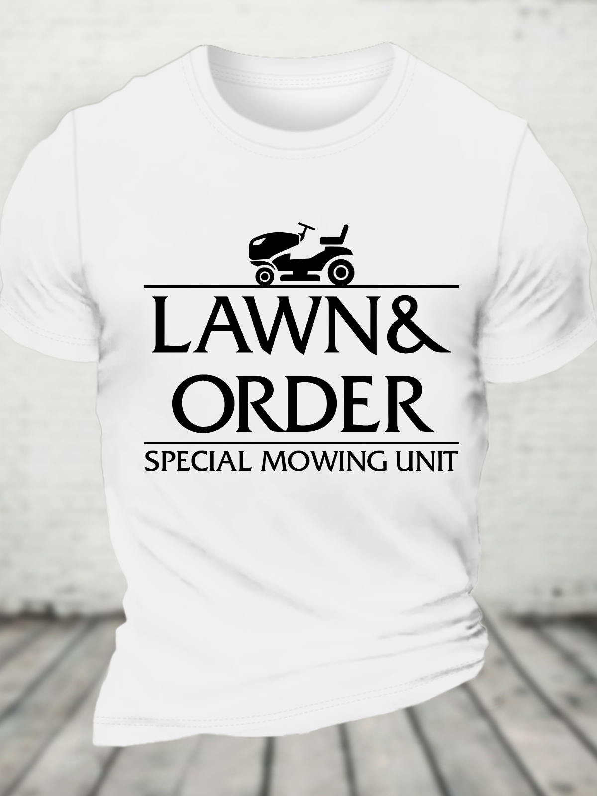 Lawn And Order Cotton T-Shirt