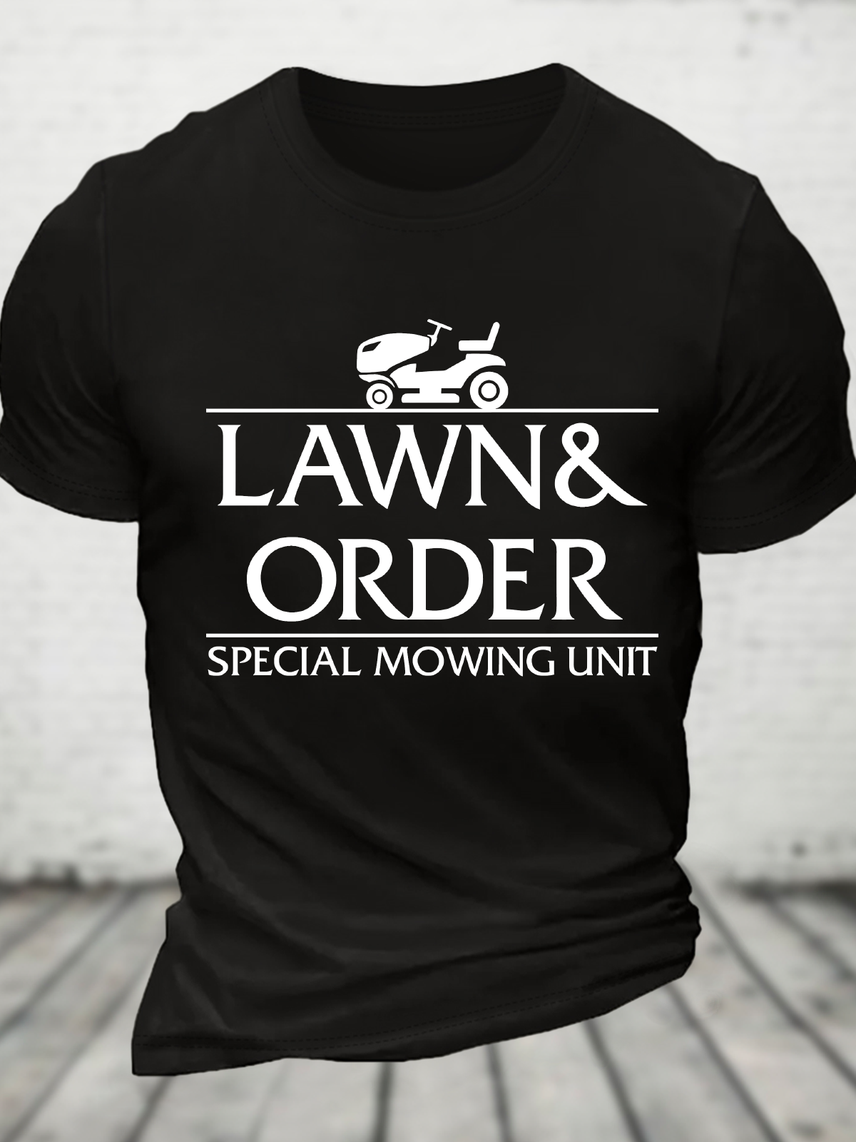 Lawn And Order Cotton T-Shirt