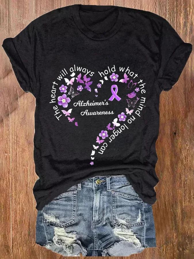 Women's Alzheimer's Forget-Me-Not Myosotis T-Shirt