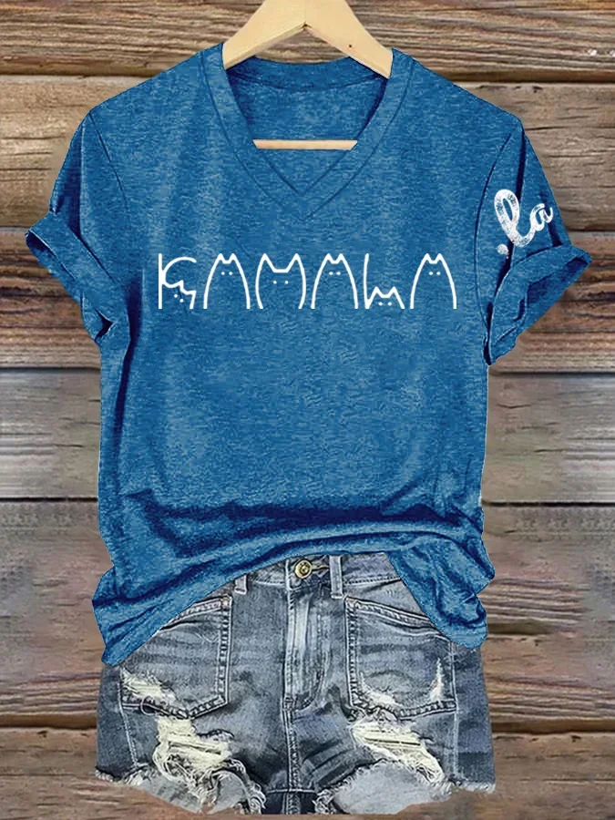 Women's La kamala Printed Short-Sleeved T-Shirt