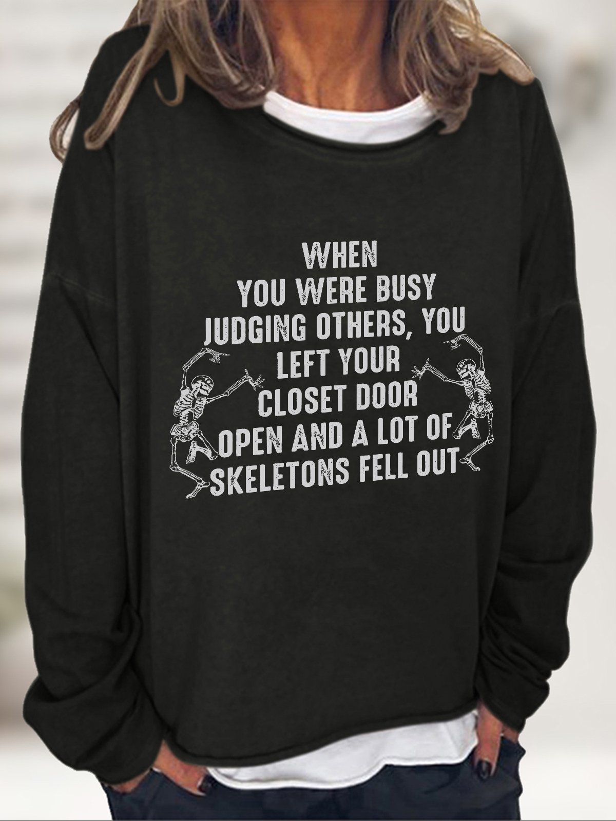 Busy Judging Others Casual Sweatshirt