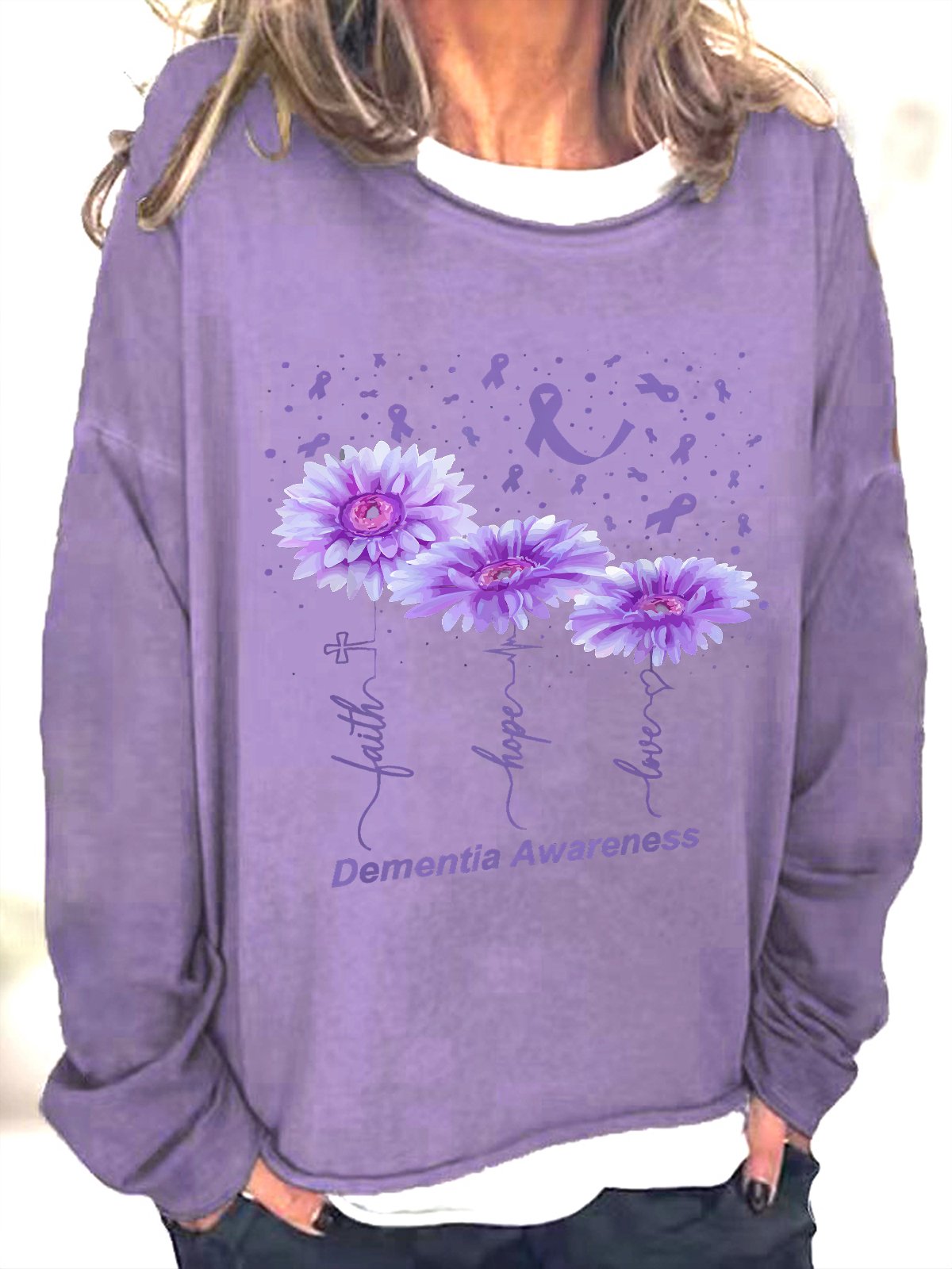 Dementia Awareness Casual Sweatshirt