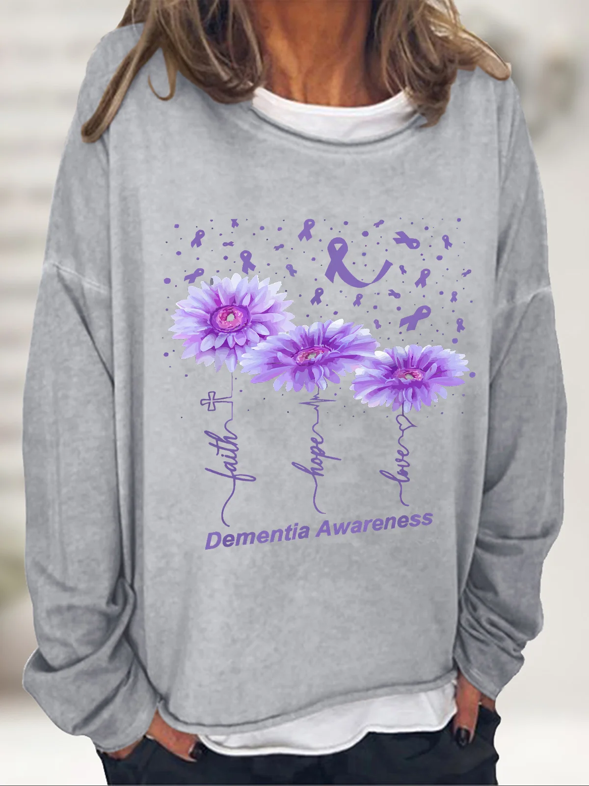 Dementia Awareness Casual Sweatshirt