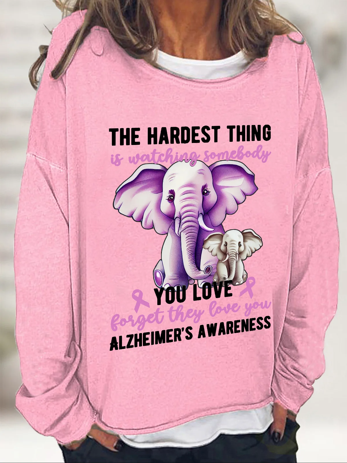 Alzheimer's Disease Casual Sweatshirt