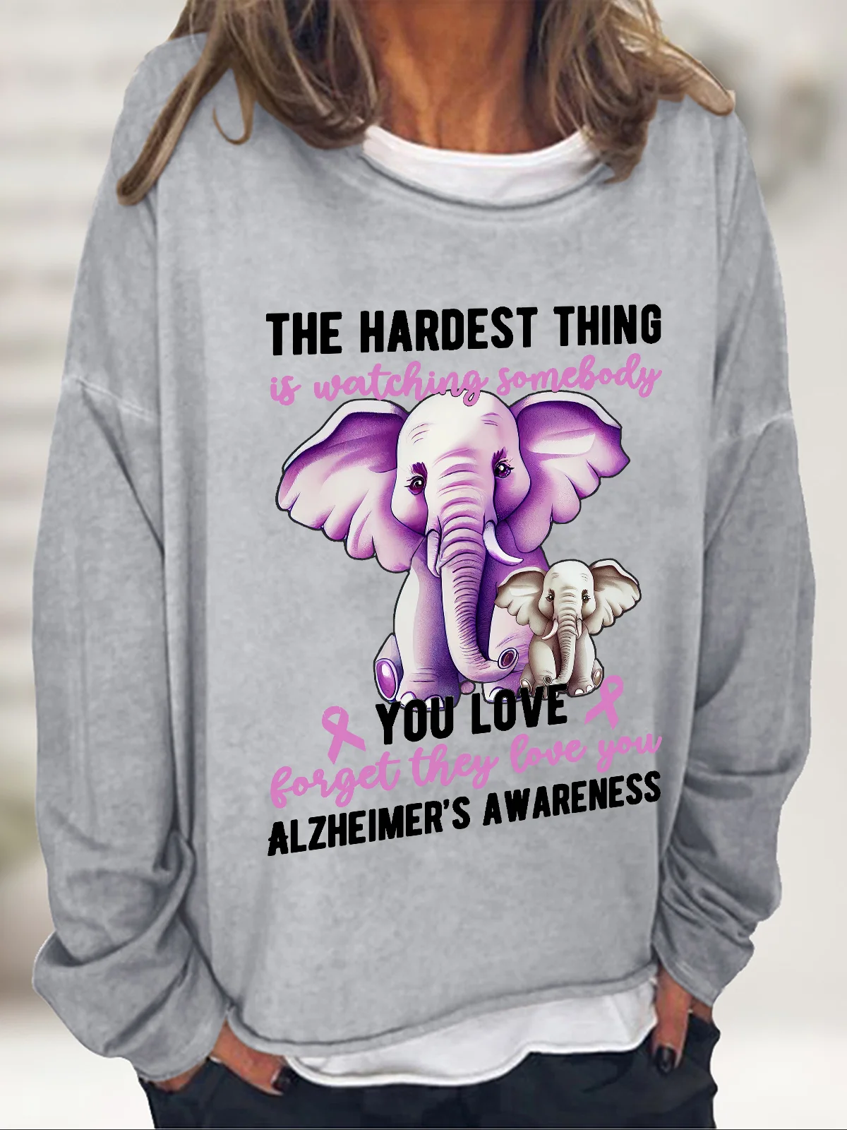 Alzheimer's Disease Casual Sweatshirt