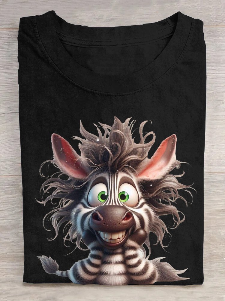 Casual Loose Zebra T-Shirt