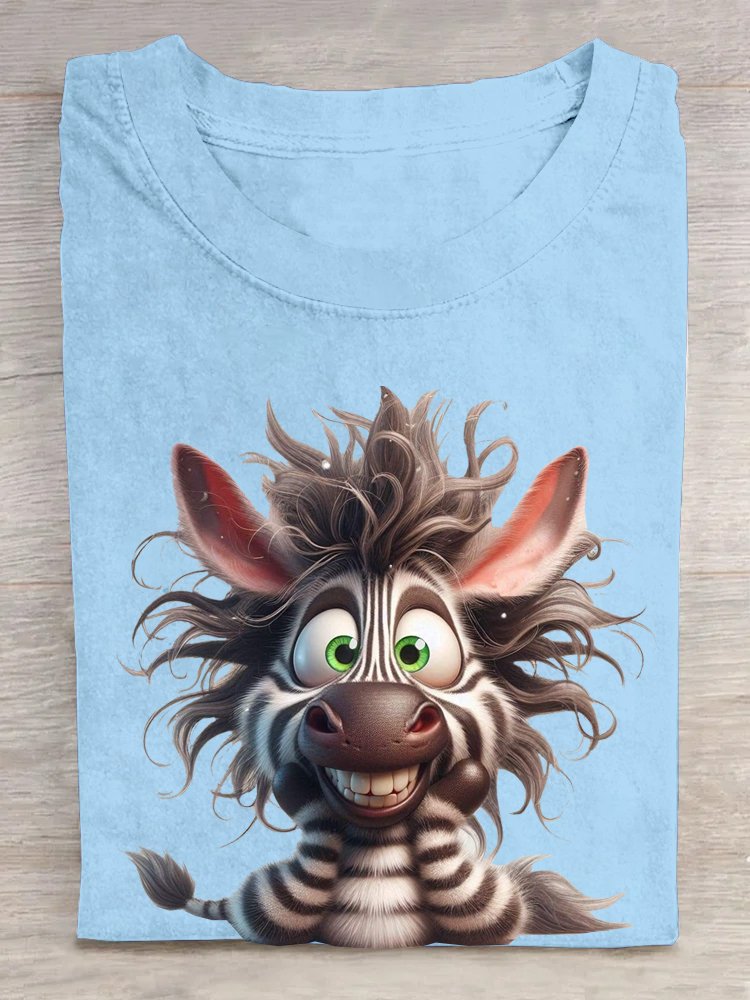 Casual Loose Zebra T-Shirt