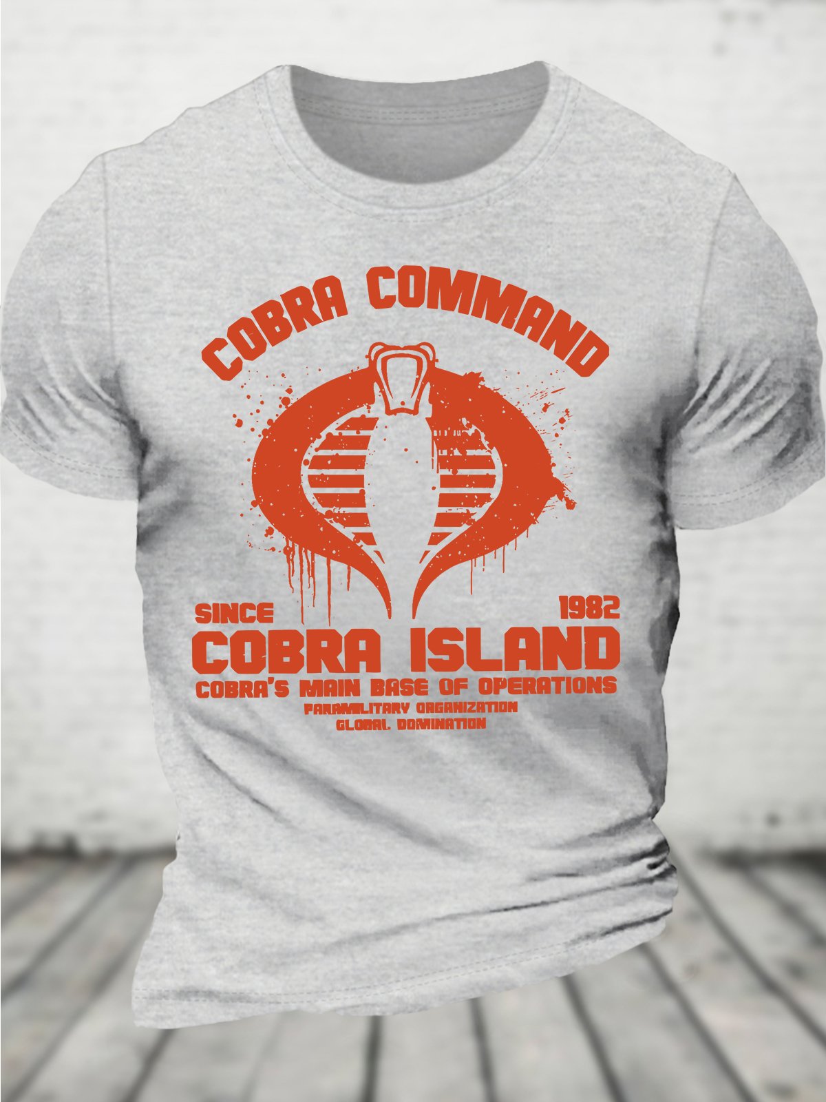 Cobra Command Cobra Island Logo Cotton T-shirt