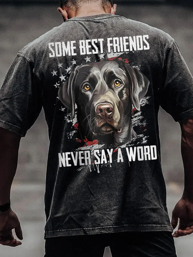 Best Friend Black LAB Vintage Washed Shirt