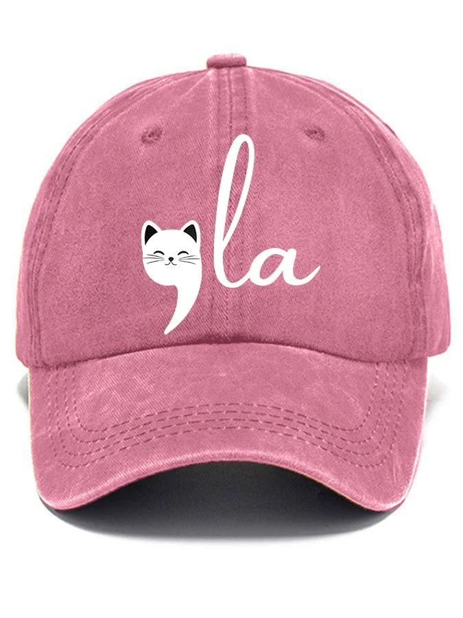 Childless Cat Lady La print hat