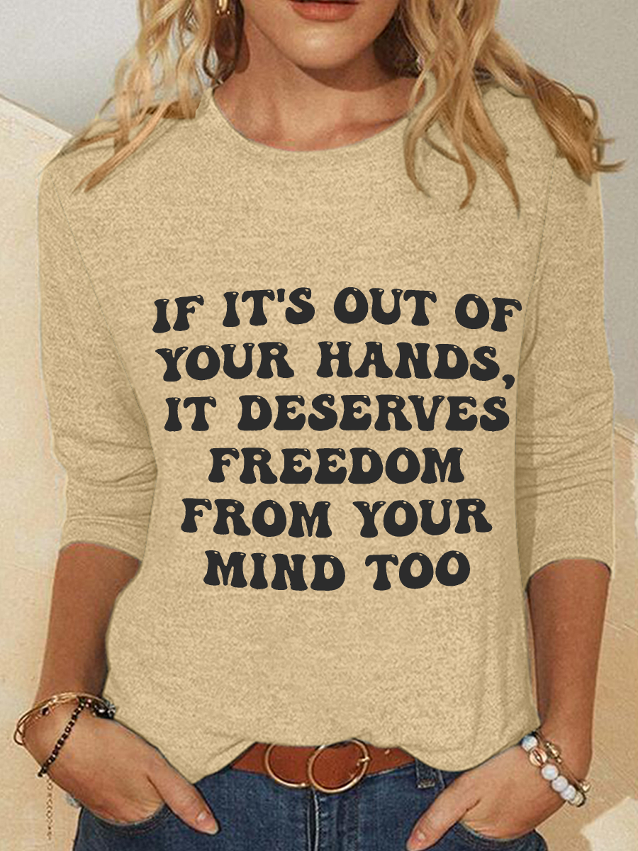 Out Of Your Hands Casual Long Sleeve Shirt