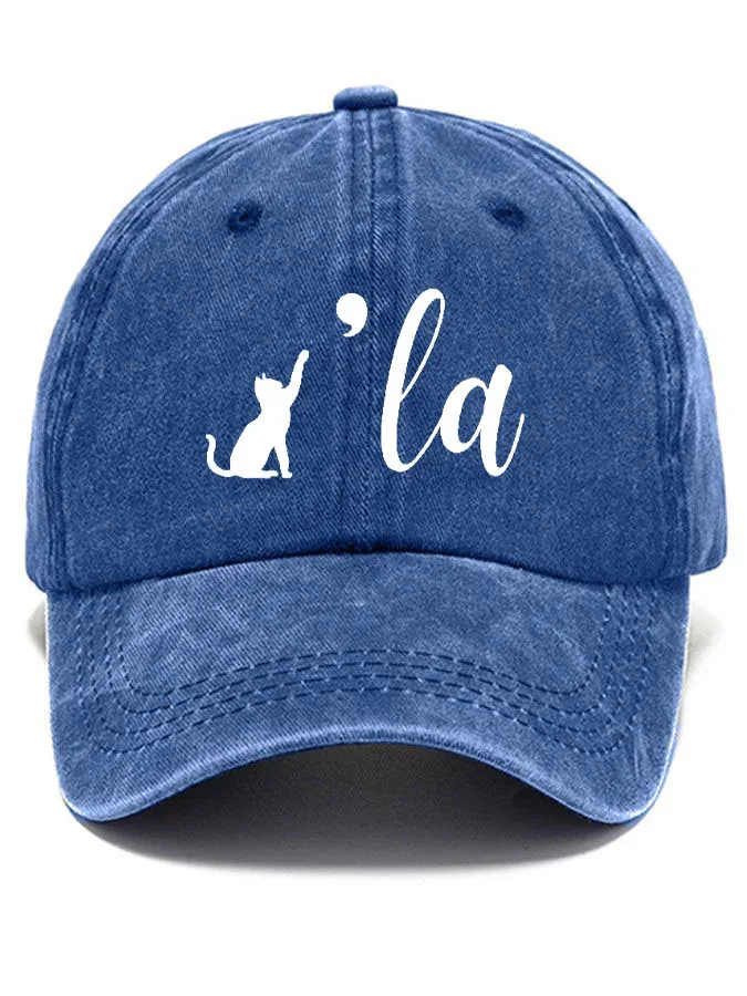 Childless Cat Lady La print hat