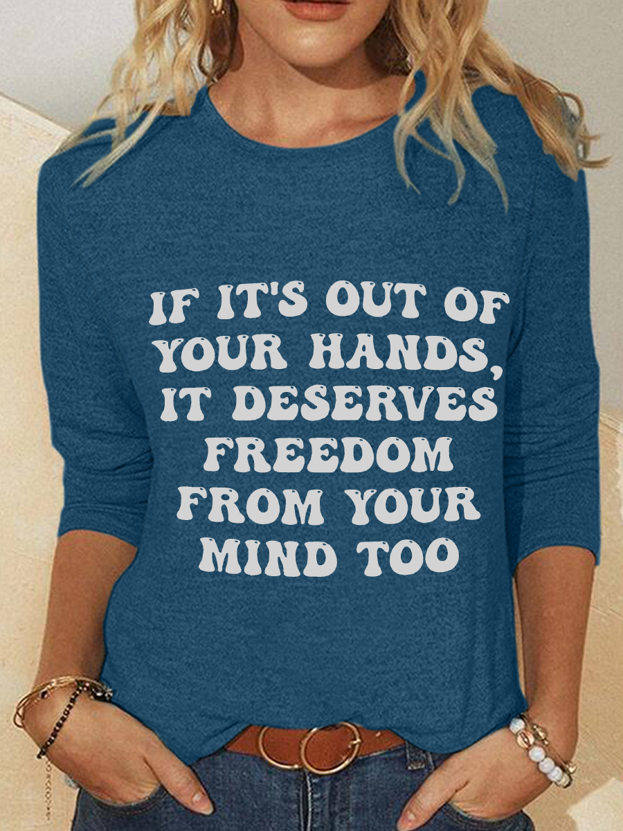 Out Of Your Hands Casual Long Sleeve Shirt