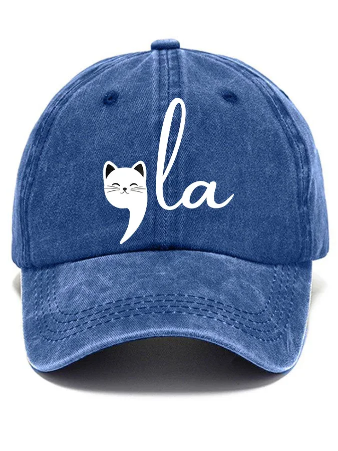 Childless Cat Lady La print hat