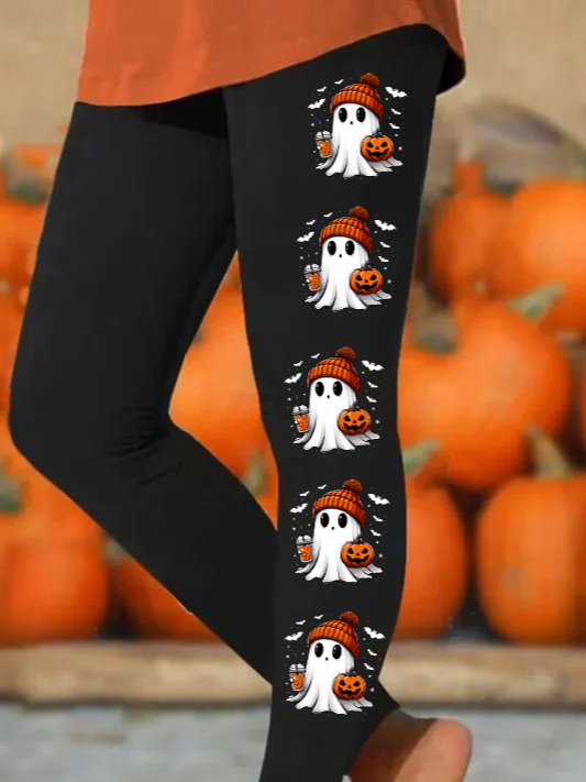 Halloween Casual Regular Fit Leggings