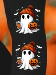 Halloween Casual Regular Fit Leggings