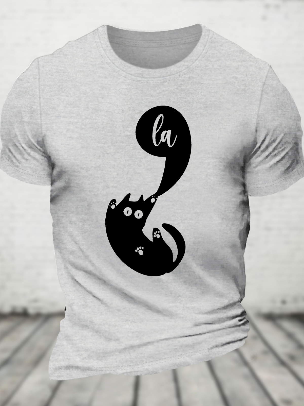 Kamala Comma La Cat Cotton T-Shirt