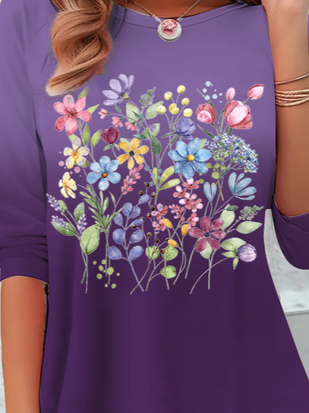 Alzheimer's Flower Long sleeve Shirt