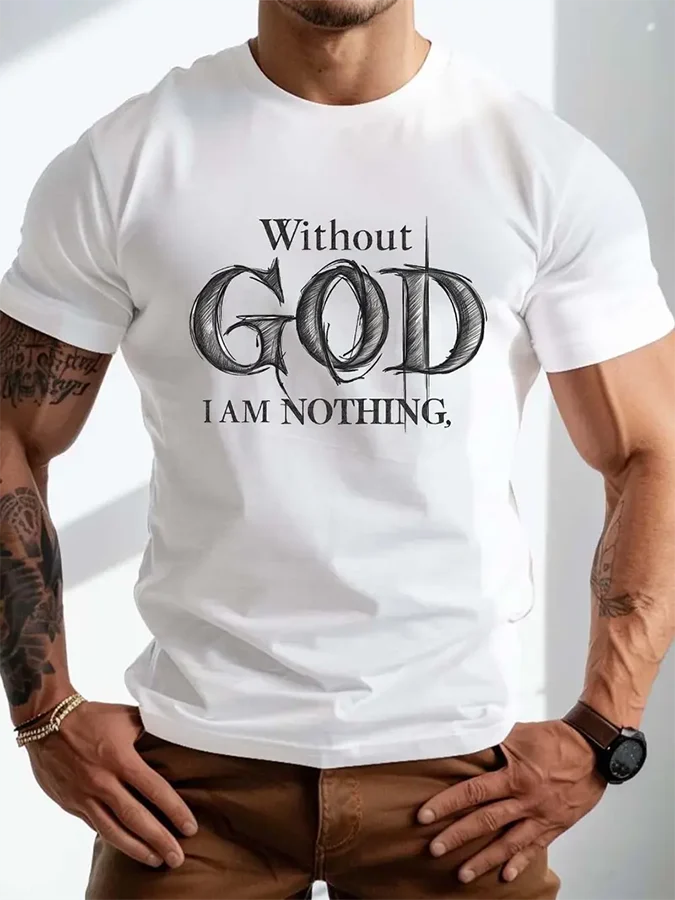 Men's Vintage Faith Print T-Shirt