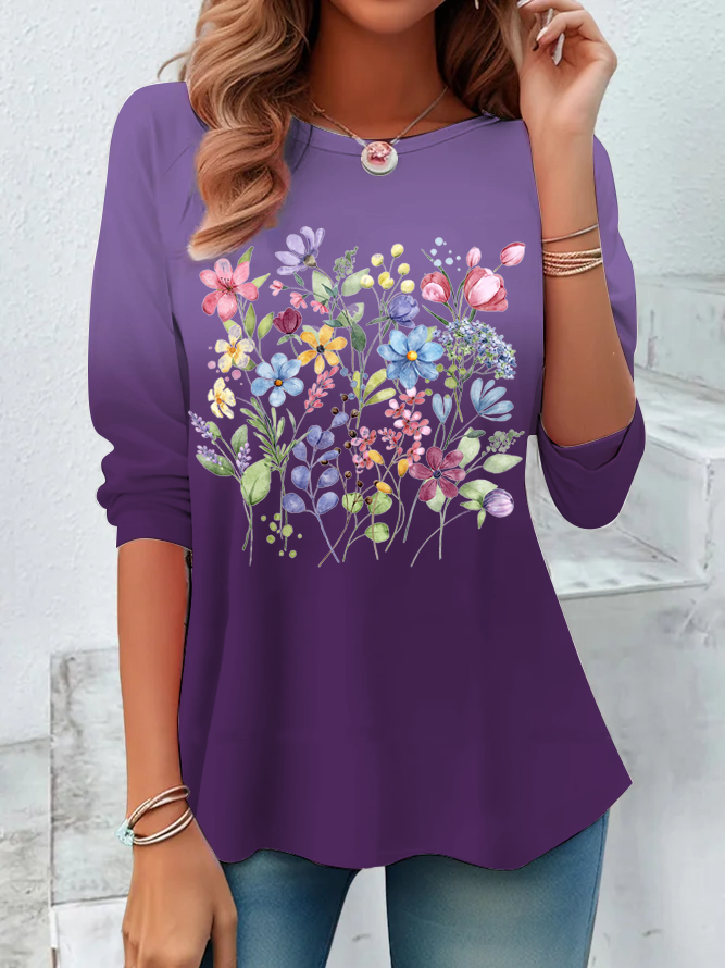 Alzheimer's Flower Long sleeve Shirt