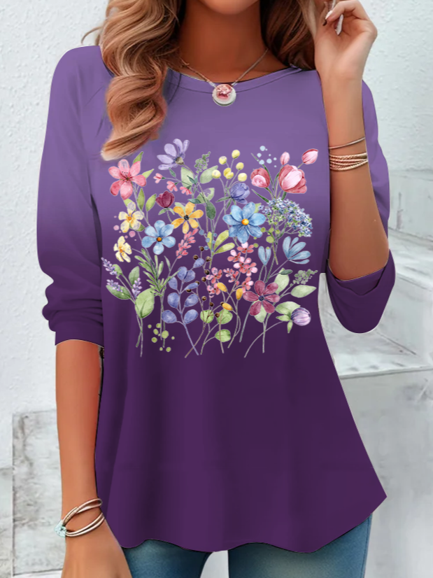 Alzheimer's Flower Long sleeve Shirt