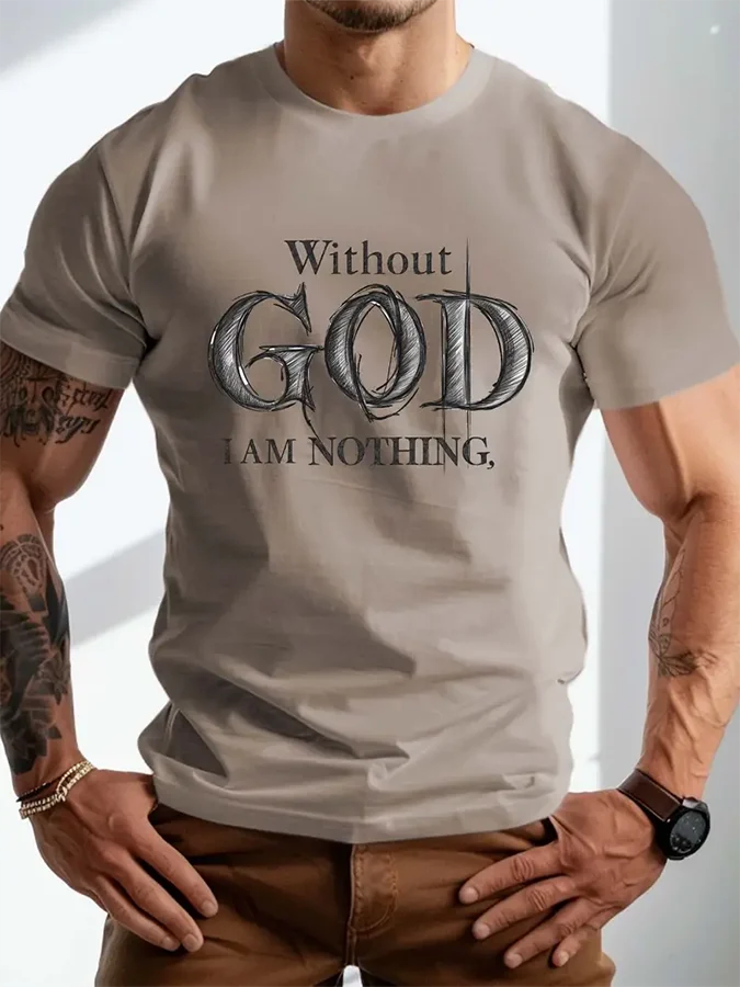 Men's Vintage Faith Print T-Shirt