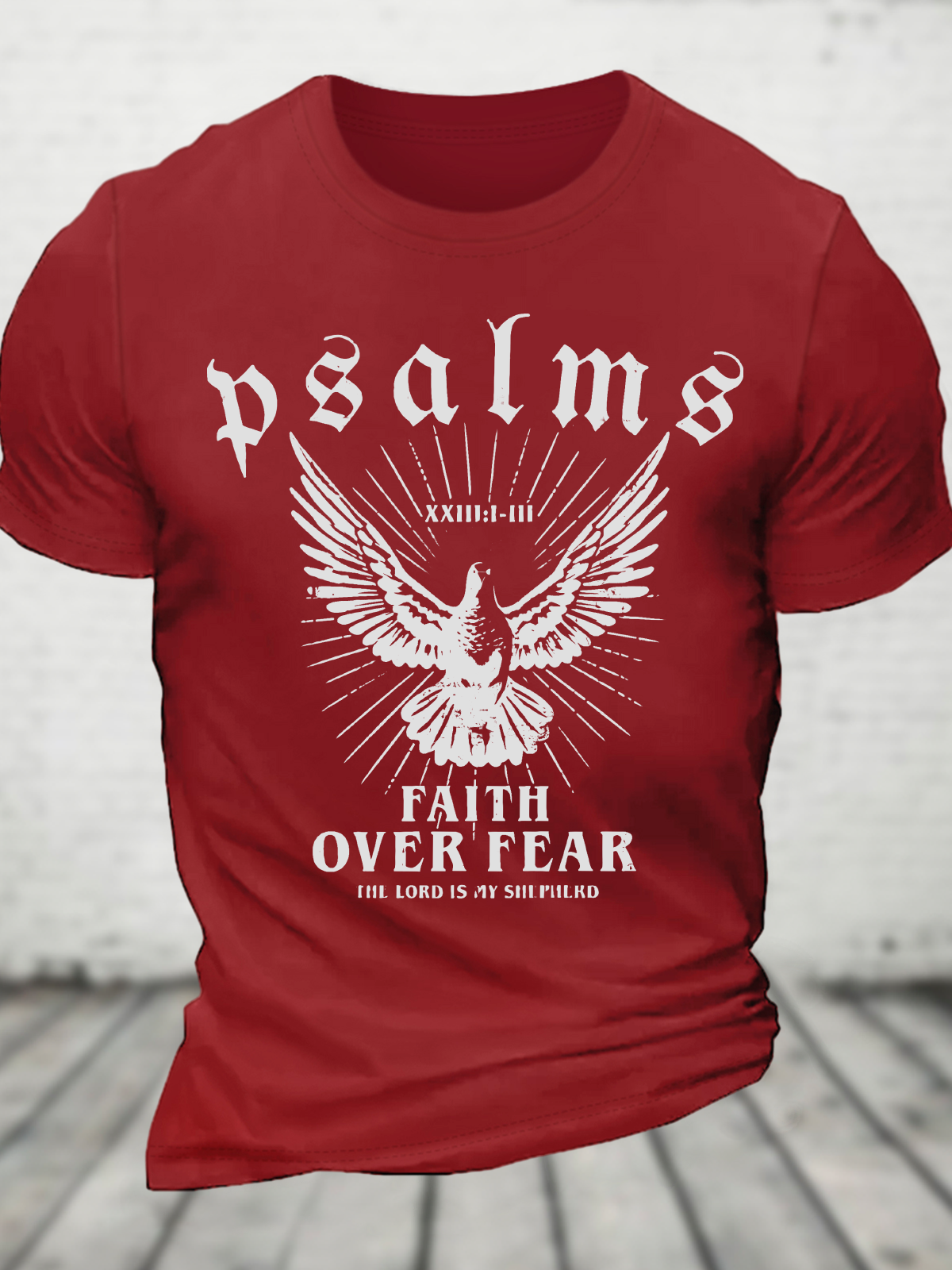 Faith Over Fear Christian Cotton T-Shirt