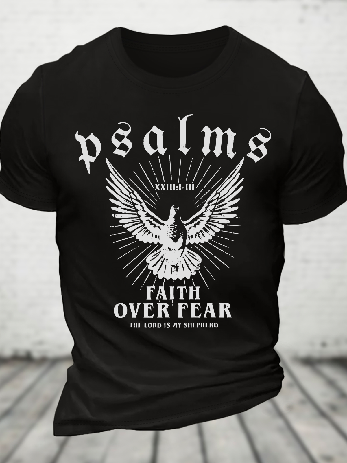 Faith Over Fear Christian Cotton T-Shirt