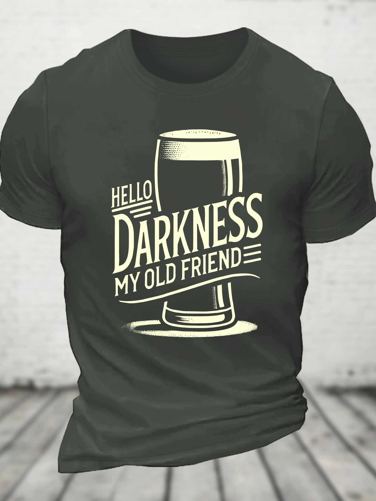 Hello Darkness My Old Friend Cotton T-Shirt