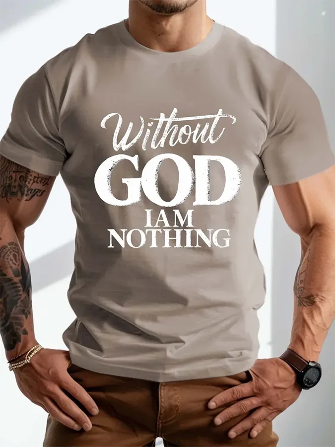 Men's Vintage Faith Print T-Shirt