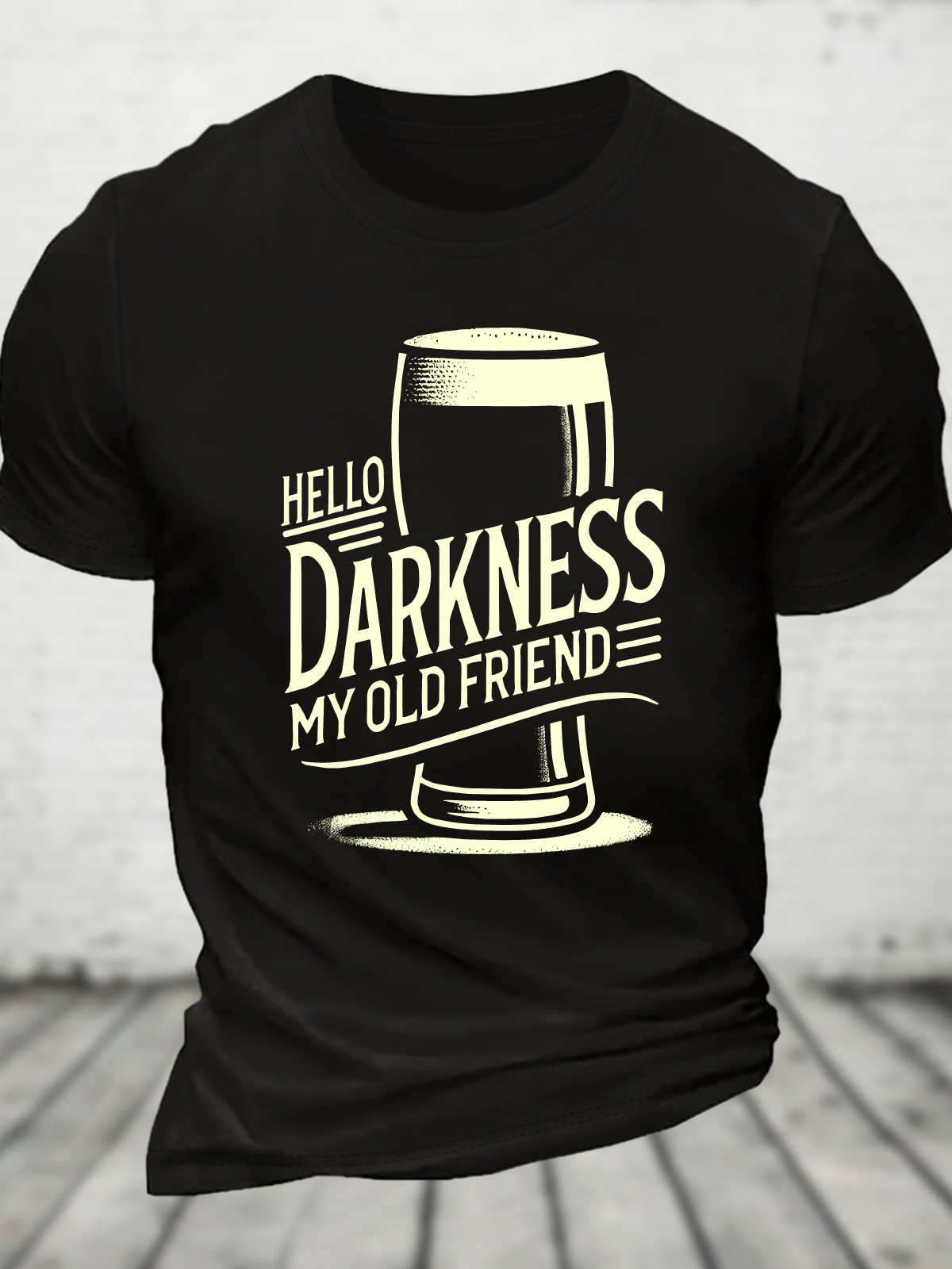 Hello Darkness My Old Friend Cotton T-Shirt